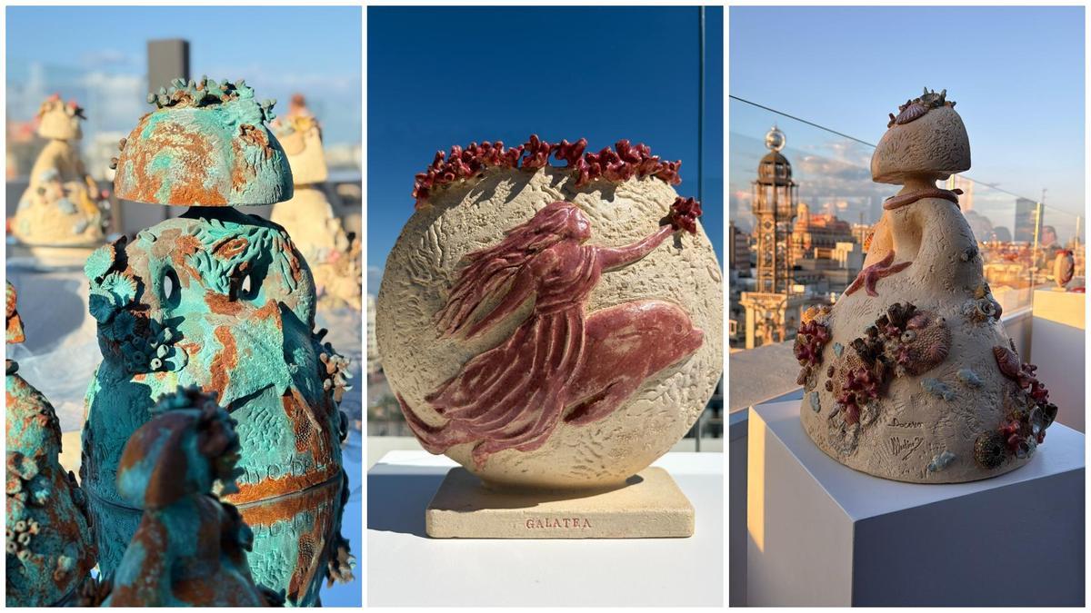 Tres de las piezas de la colección 'Meninas del mar' de Ana Docavo y Maribel Martínez.
