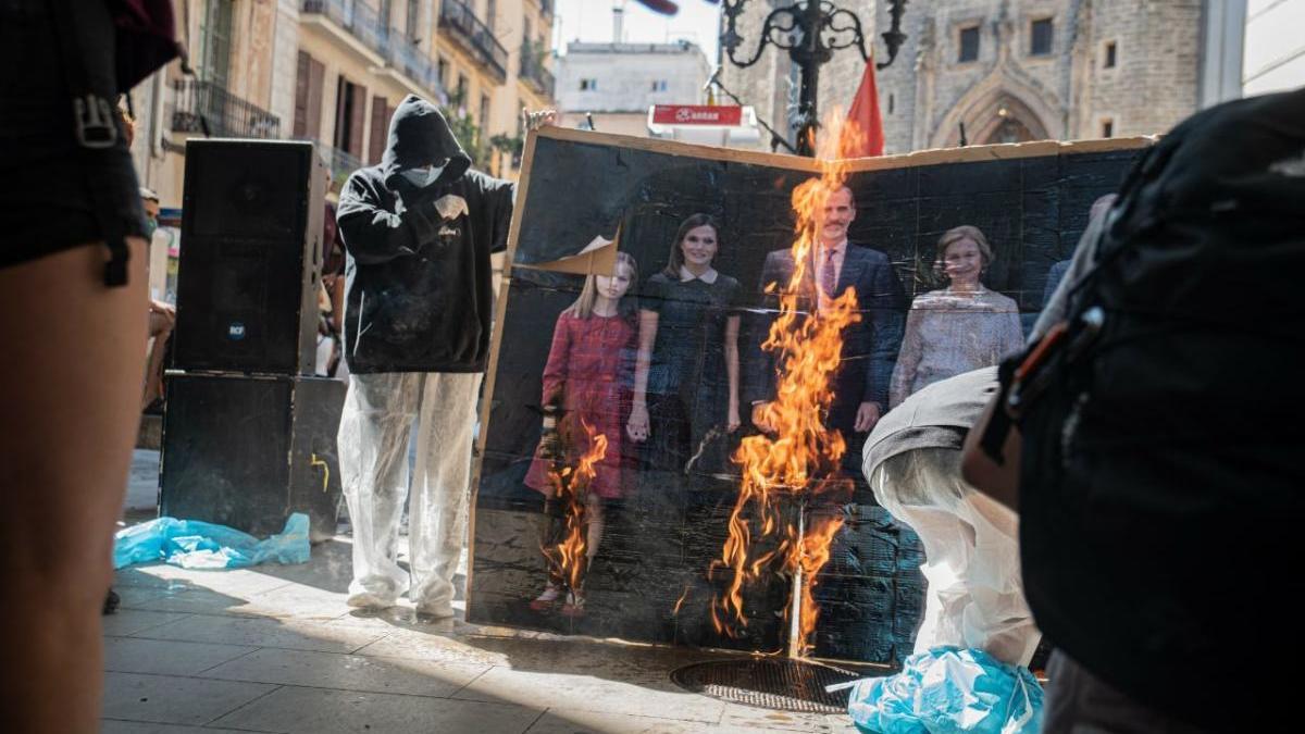 Moment de la crema de la fotografia de la família reial