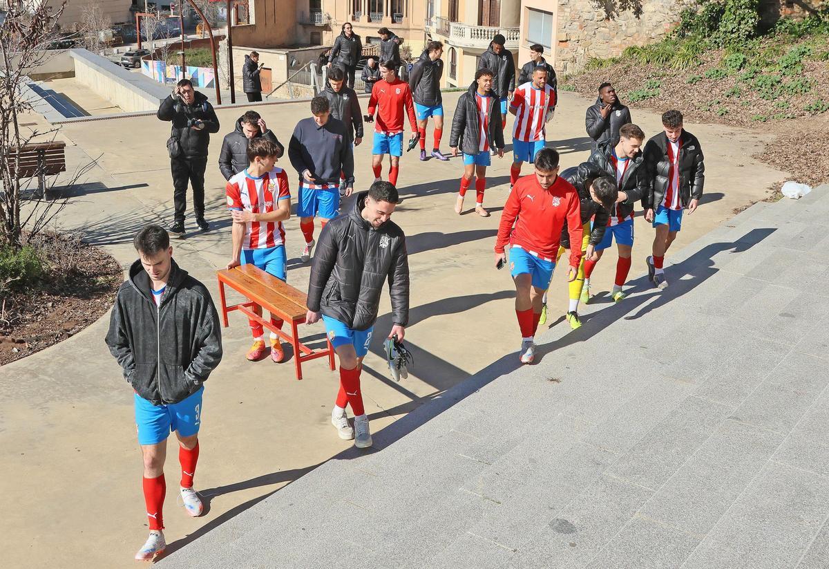 Imatges de la sessió fotogràfica a la Seu del Centre d'Esports Manresa