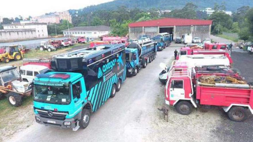 Medios de Galicia, preparados ayer en Pontevedra