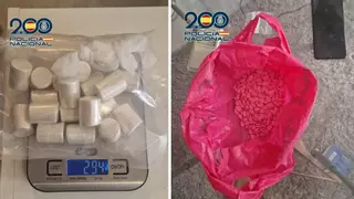 Le dan el alto en un control a un motorista en Benidorm e iba cargado de éxtasis de color rosa