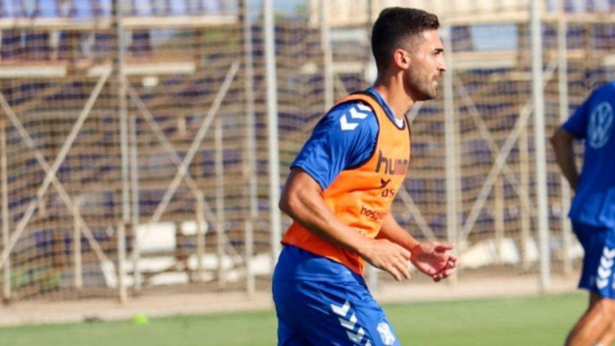 José León, durante el entrenamiento matinal.