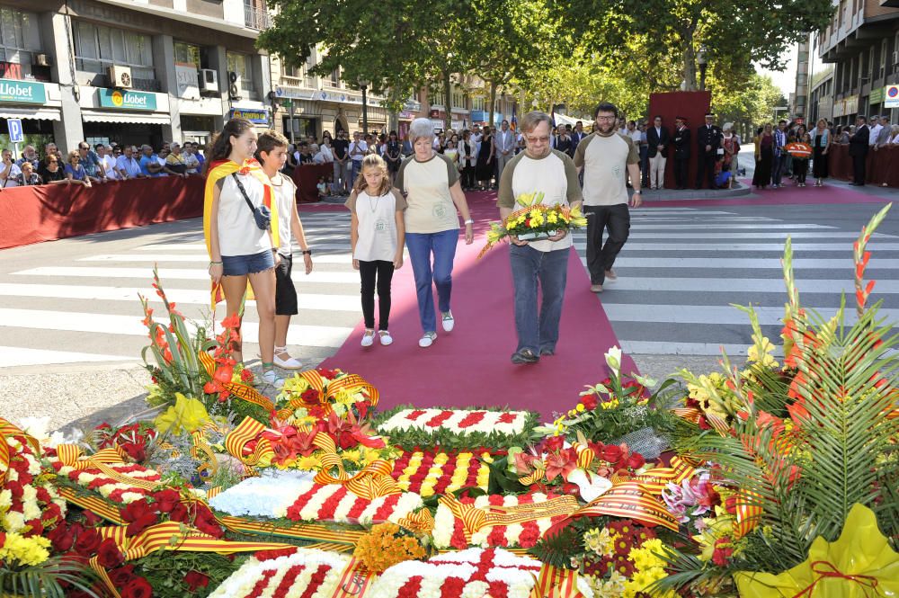 Les ofrenes de la Diada a Manresa