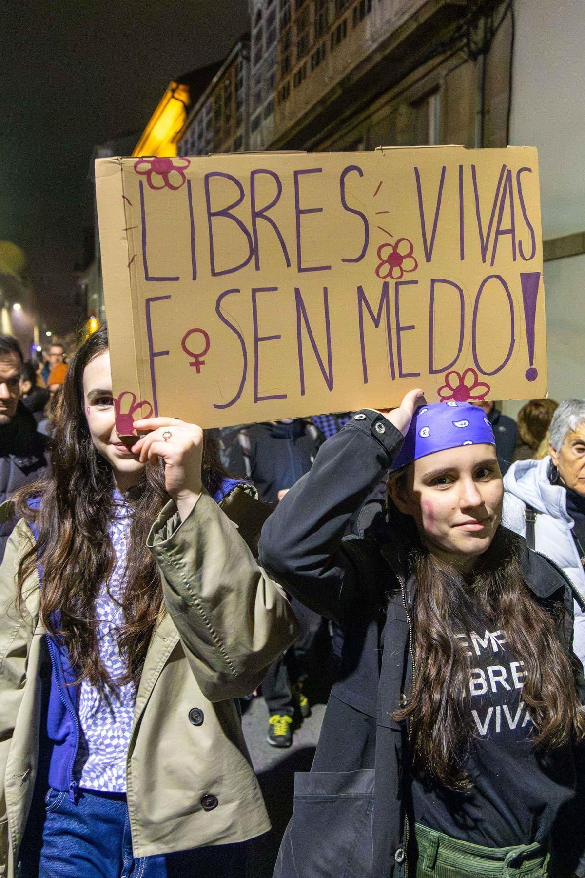 Un grito pola igualdade. 8M en Santiago