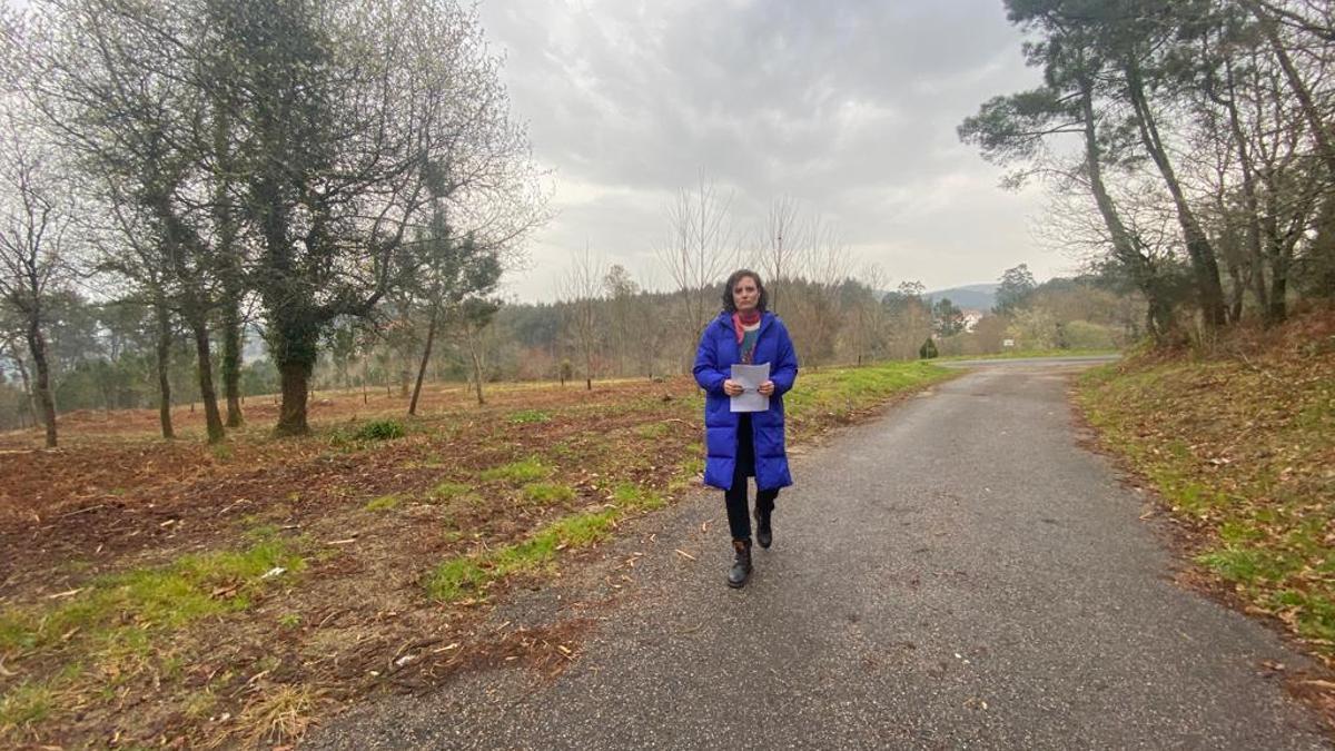 María Ferreirós, que aboga por mejorar la gestión de las zonas forestales de Valga.