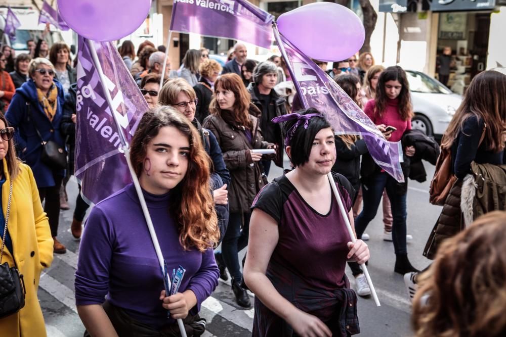 Manifestación del 8 de marzo en Alcoy.