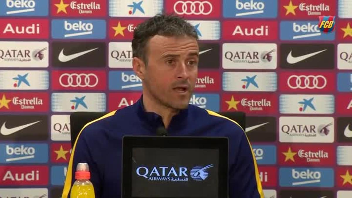 Luis Enrique: Contra el Valencia será un partido difícil