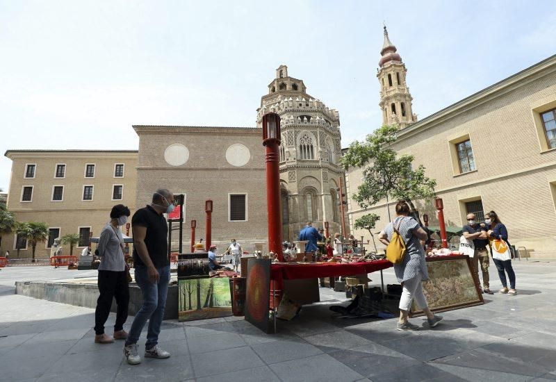 Reapertura de los rastrillos de antigüedades de la plaza de San Francisco y plaza de San Bruno