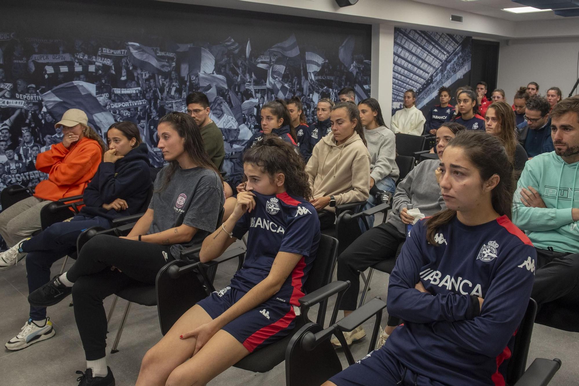 Despedida de Irene Ferreras como entrenadora del Deportivo
