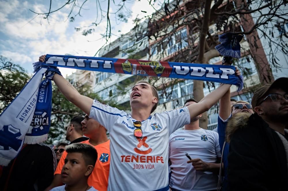 Instantes previos al derbi canario