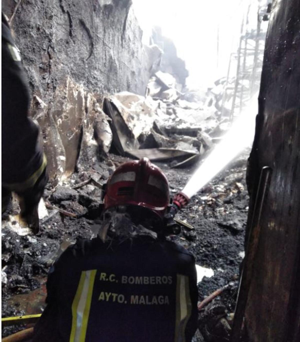 Un bombero malagueño