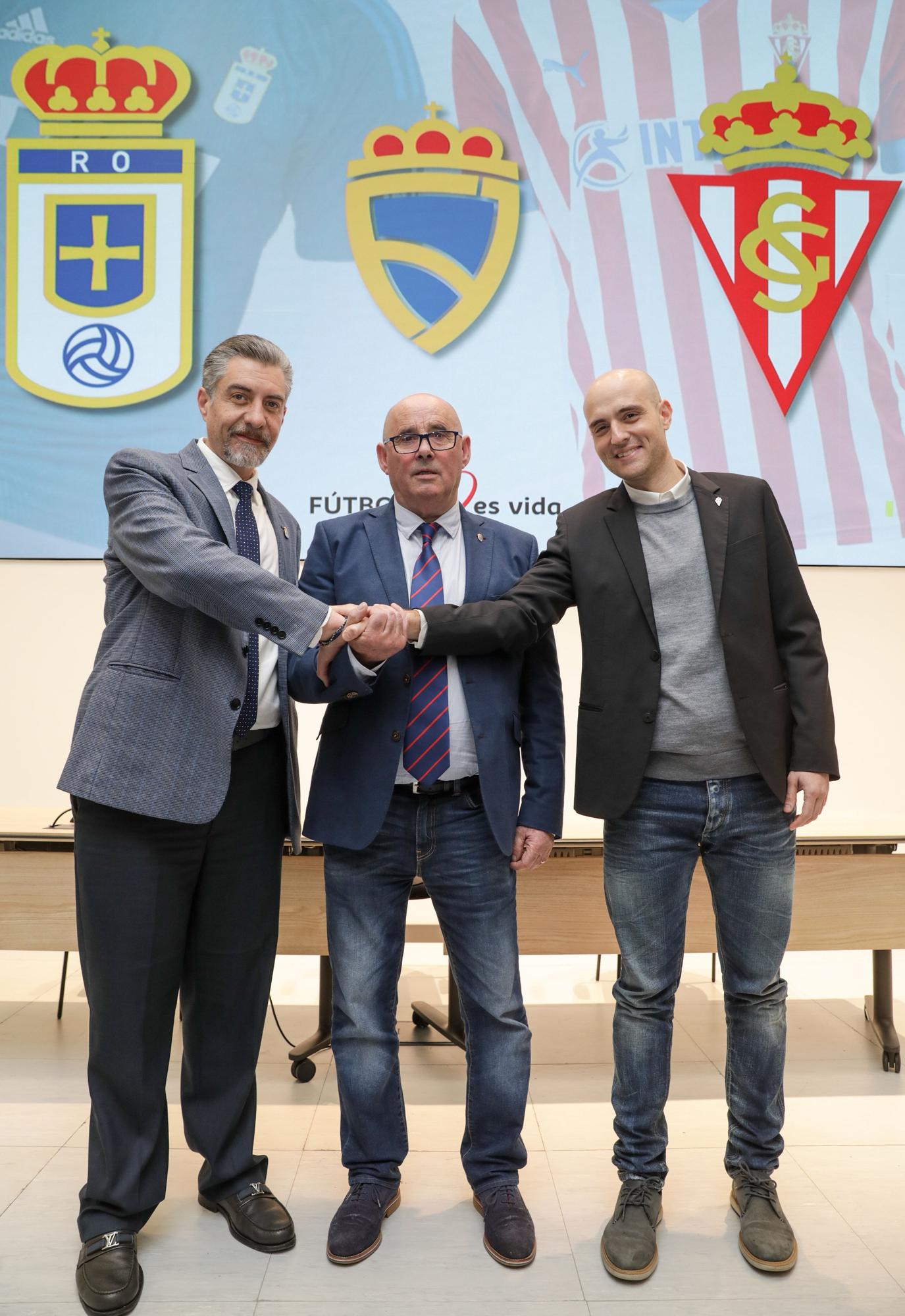 EN IMÁGENES: Así fue el encuentro entre las directivas de Oviedo y Sporting