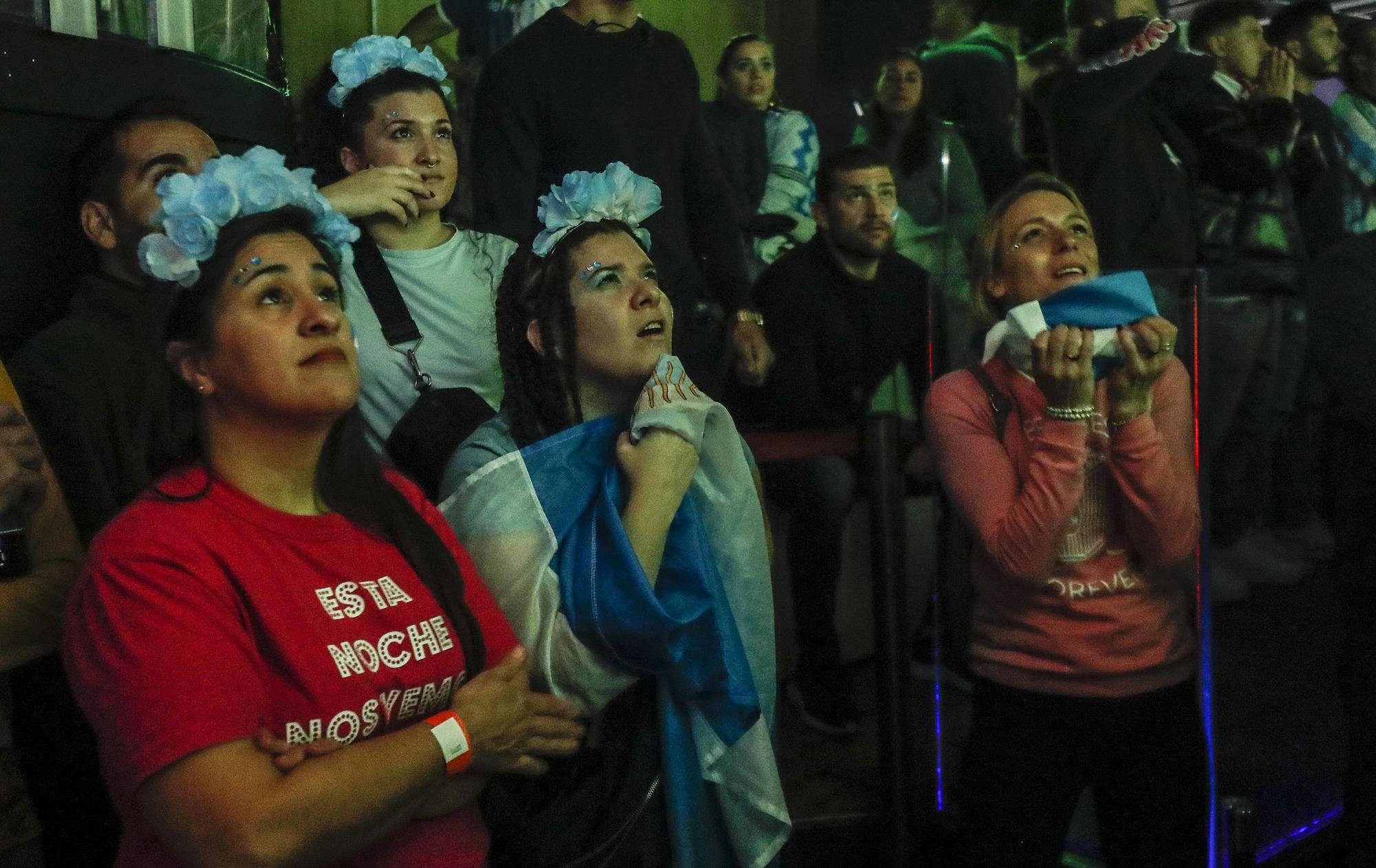 Así vivieron los aficionados de Argentina la final del Mundial en València