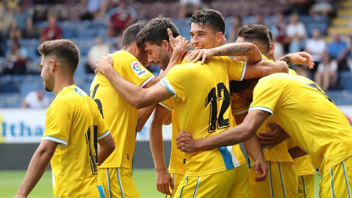 El RCD Espanyol en un partido durante su pretemporada