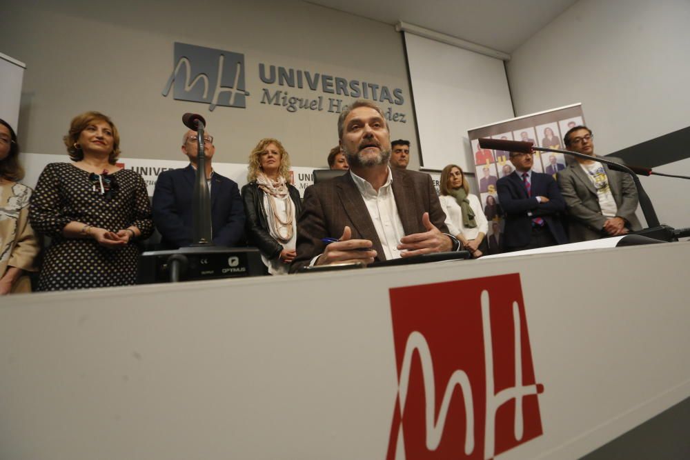 Primer acto del nuevo rector de la UMH