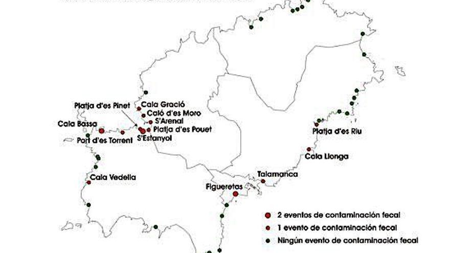 El declive de la calidad de las aguas de las playas de la isla de Ibiza