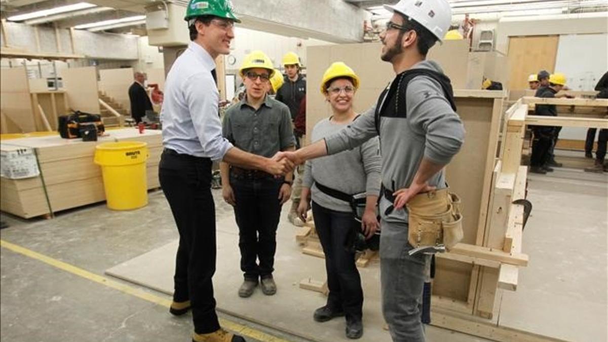 zentauroepp37788665 canada s prime minister justin trudeau meets student hussein170324164923