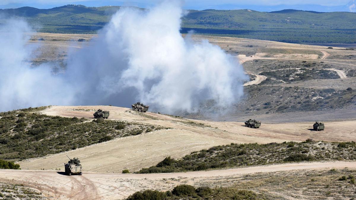 El campo de maniobras de San Gregorio ha acogido numerosos ejercicios militares al ser uno de los más grandes de Europa.