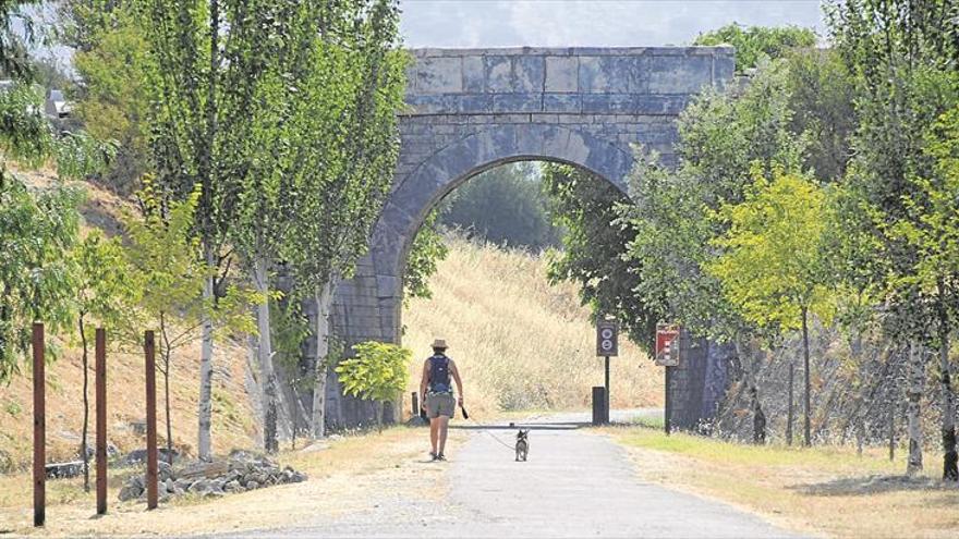 Un paseo entre vías y olivos