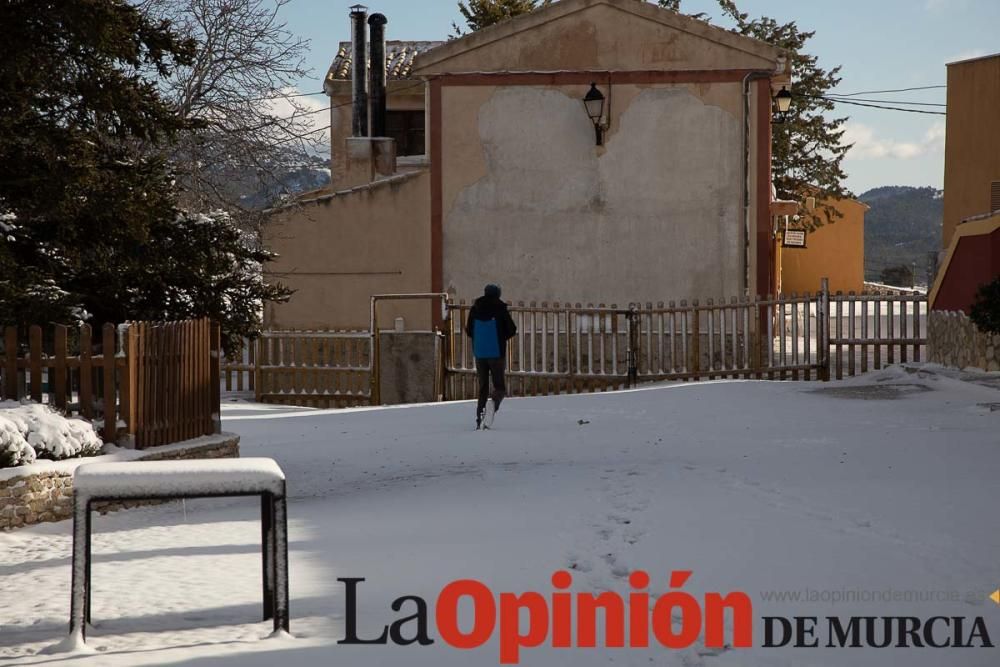 La nieve llega a las pedanías de la comarca del No