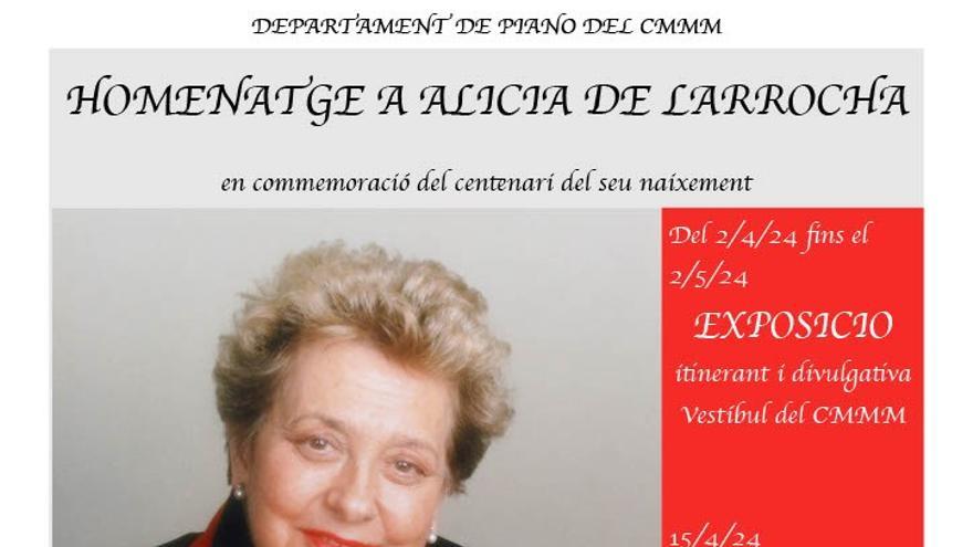 Exposició amb Motiu de L&#039;Homenatge a Alicia de Larrocha