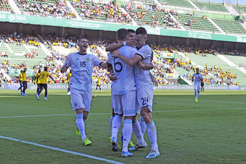 Argentina vence a Ecuador en el Martínez Valero