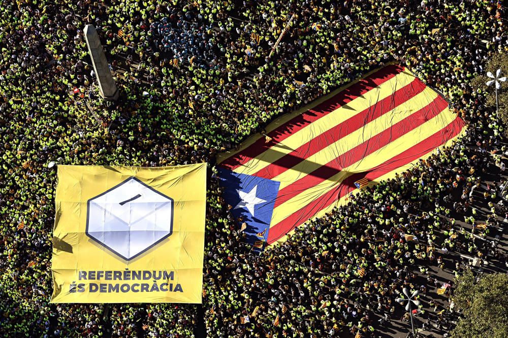 La manifestación de la Diada, en fotos