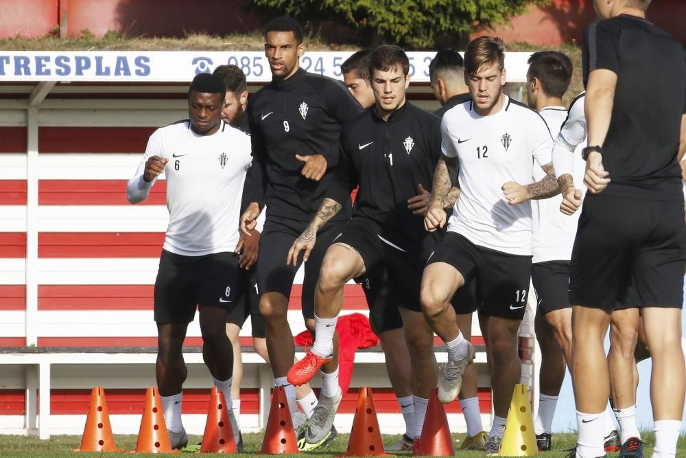 Entrenamiento del Real Sporting de Gijón