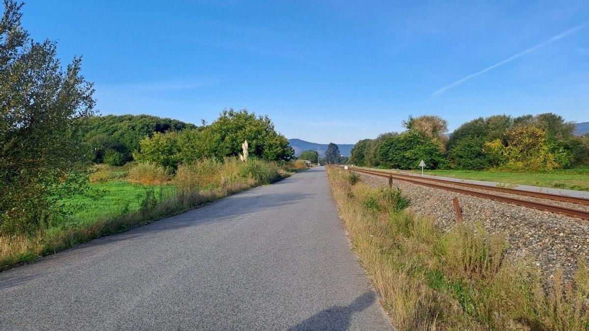 Ubicación aproximada de la futura estación de tren de Valga.