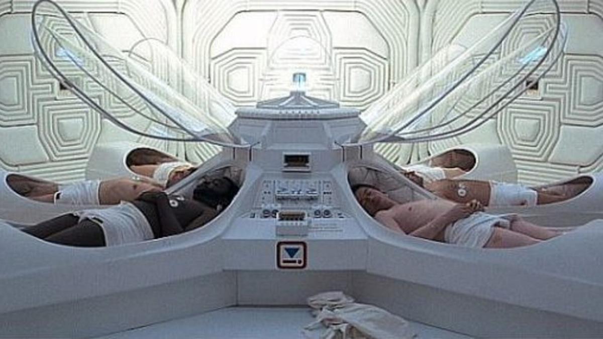 Gabinetes de hibernación en la película “Alien”. La hibernación o la &quot;animación suspendida&quot; pueden convertirse algún día en un importante recurso para facilitar los viajes al espacio profundo.
