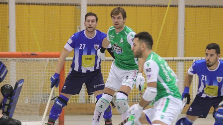 Marc Grau y Franco Platero, durante el partido en Taradell.