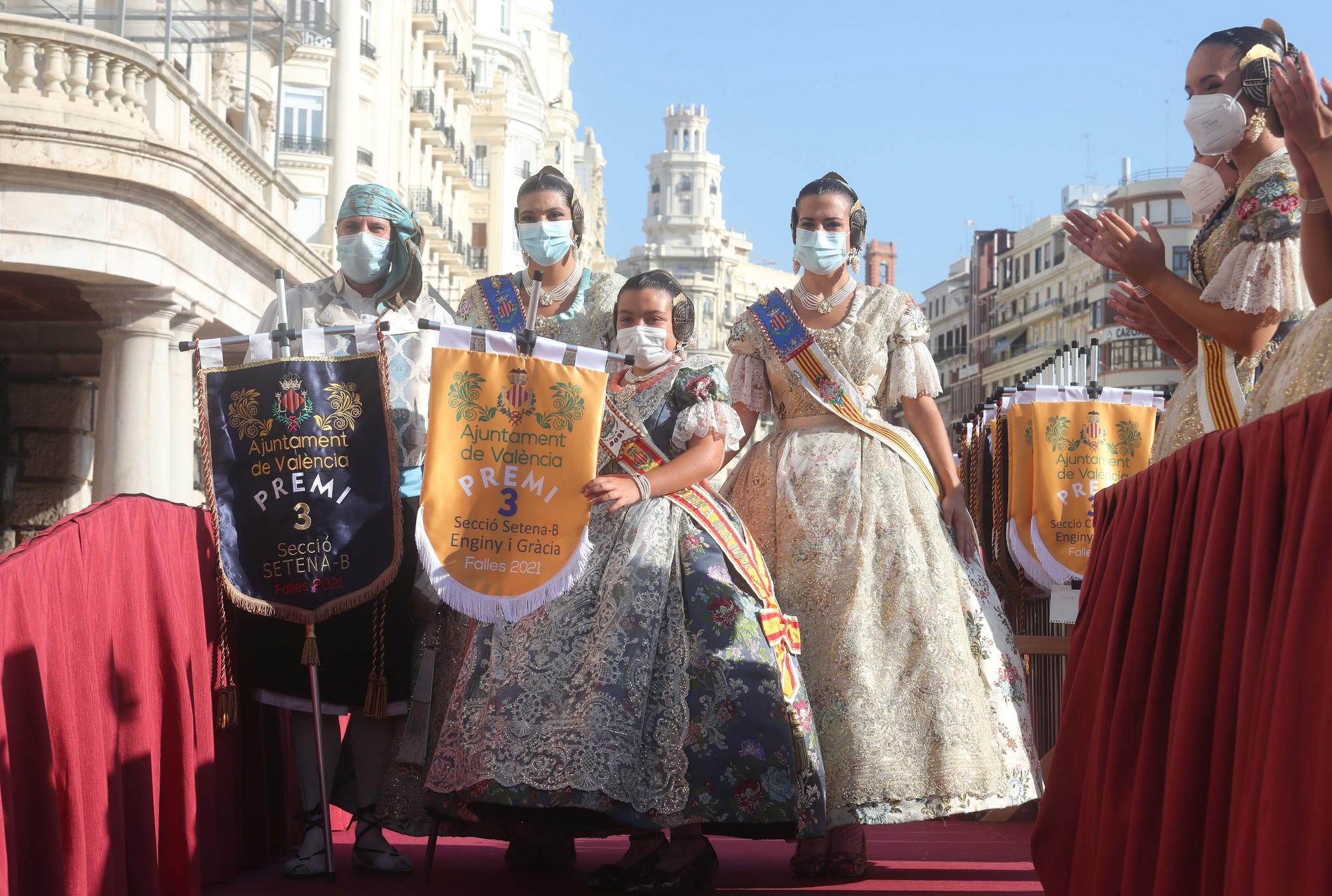 La entrega de premios de las fallas 2021