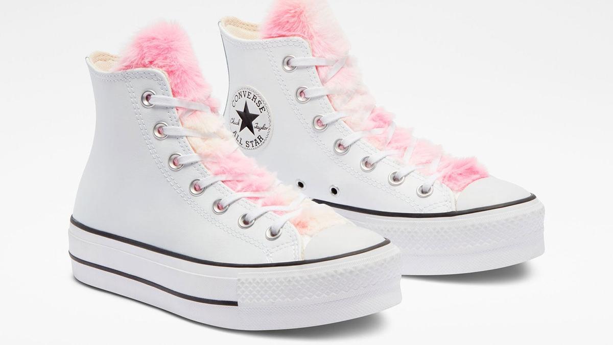 explosión Hacer masa No podrás resistirte a estas Converse con pelito rosa de unicornio, ¡de  rebajas! - Cuore