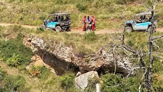 Derivado al HUCA el hombre atacado por un perro en un monte de Cangas de Onís