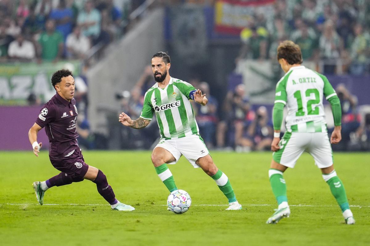 Una imagen del Real Betis - Oporto. Una imagen del Real Betis - Oporto.