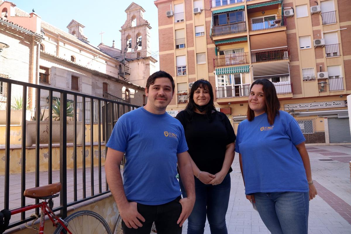 Viviano Moyano, la delegada de Inpavi en Málaga, Eva Pascual y Carmen Peña.