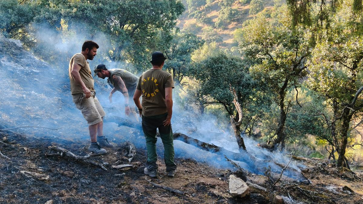 Safari Madrid recupera poco a poco la normalidad mientras mantiene la alerta y acoge animales evacuados por la proximidad del fuego.