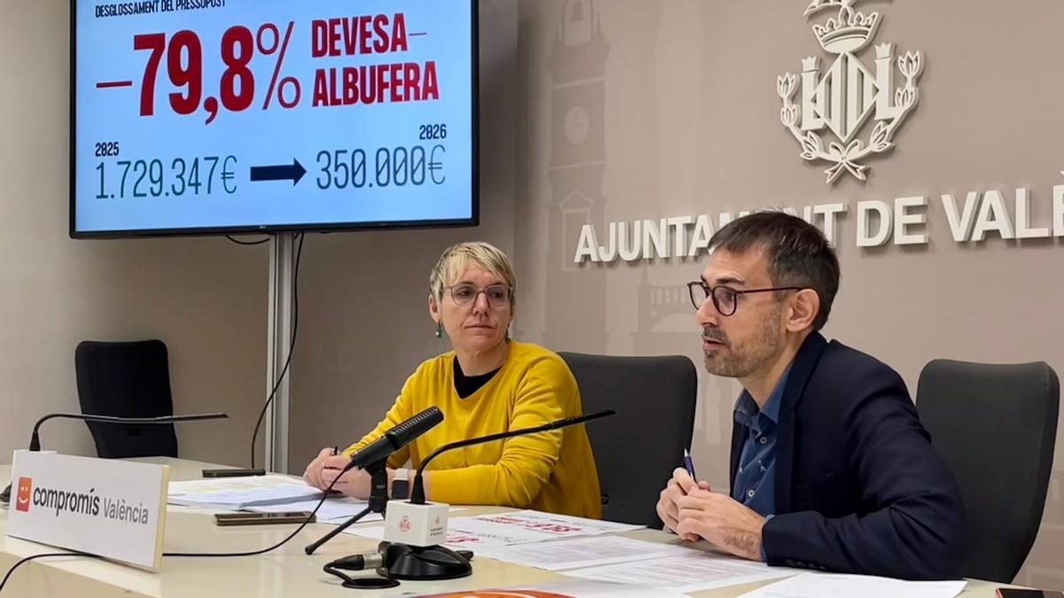 Papi Robles y Sergi Campillo durante la rueda de prensa.