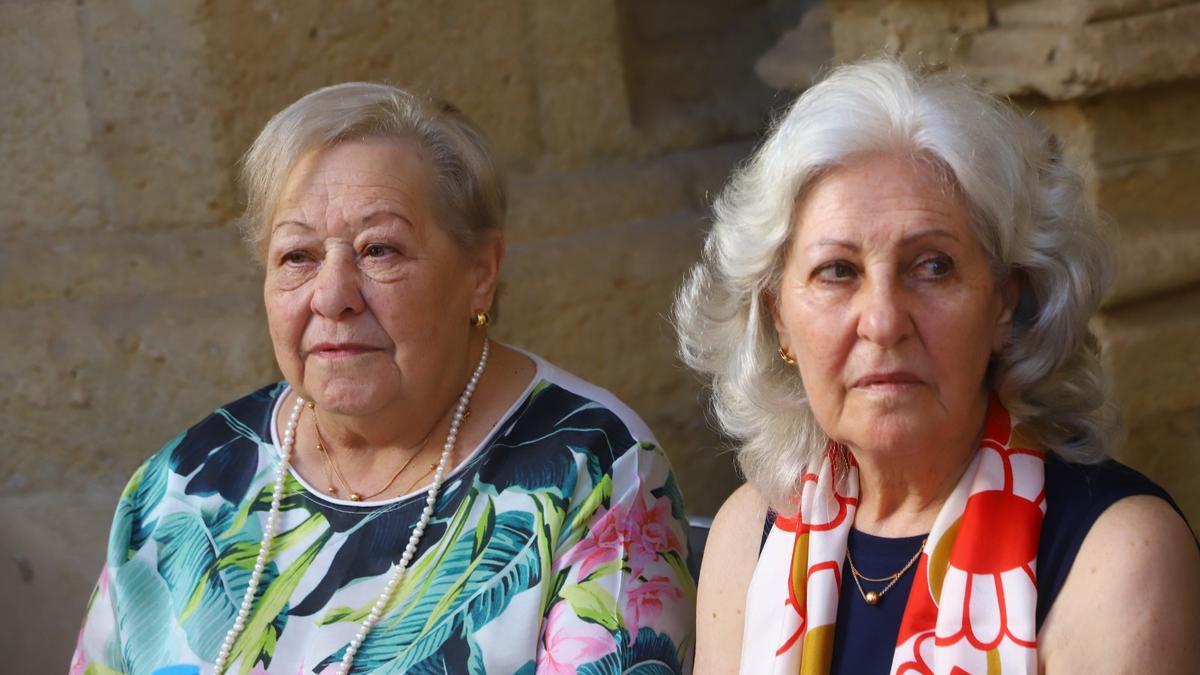 Cristina y Magdalena Gorrell Jaén, nietas del historiador e intelectual cordobés.