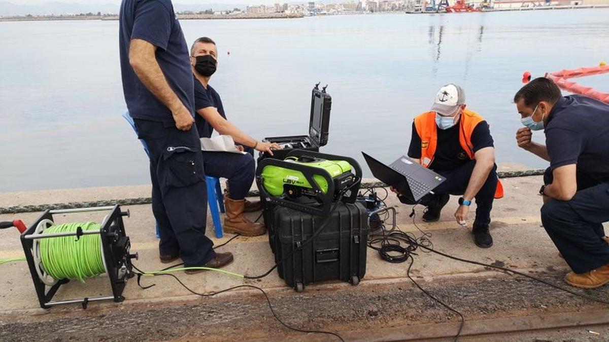 Imagen del robot subacuático llegado desde A Coruña.
