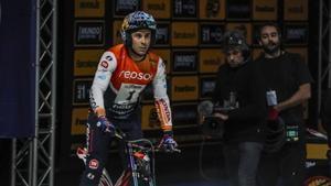 Toni Bou durante la ronda de X-Trial en el Palau Sant Jordi de Barcelona