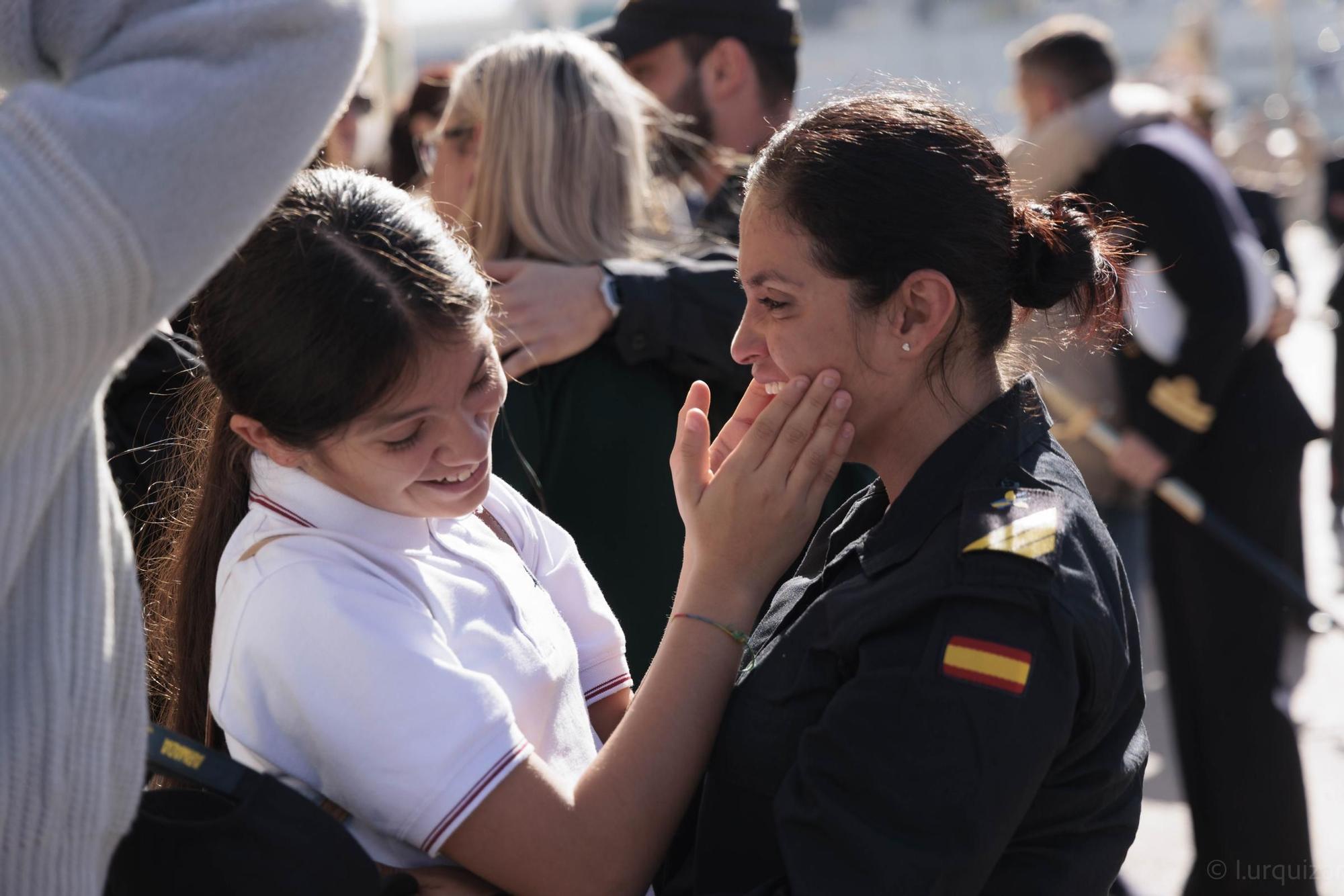 Las imágenes de la despedida del buque Hespérides en Cartagena