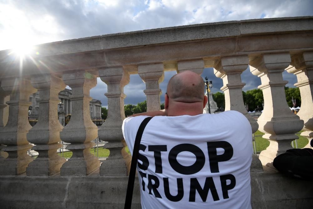 La visita de Trump a Londres, en imatges