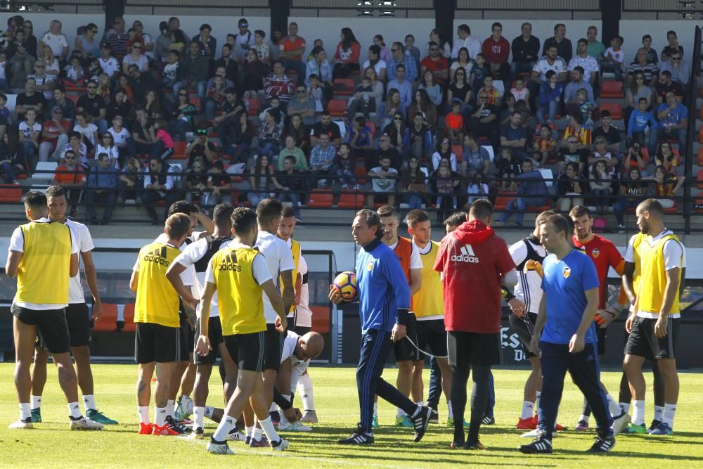 Espectacular entrenamiento del Valencia CF