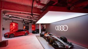 Audi exhibe por primera vez en España su monoplaza de Fórmula 1