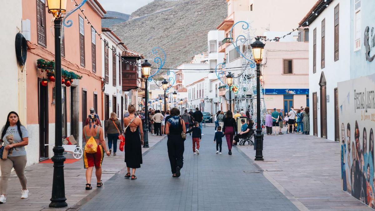 Zona comercial de San Sebastián de La Gomera.