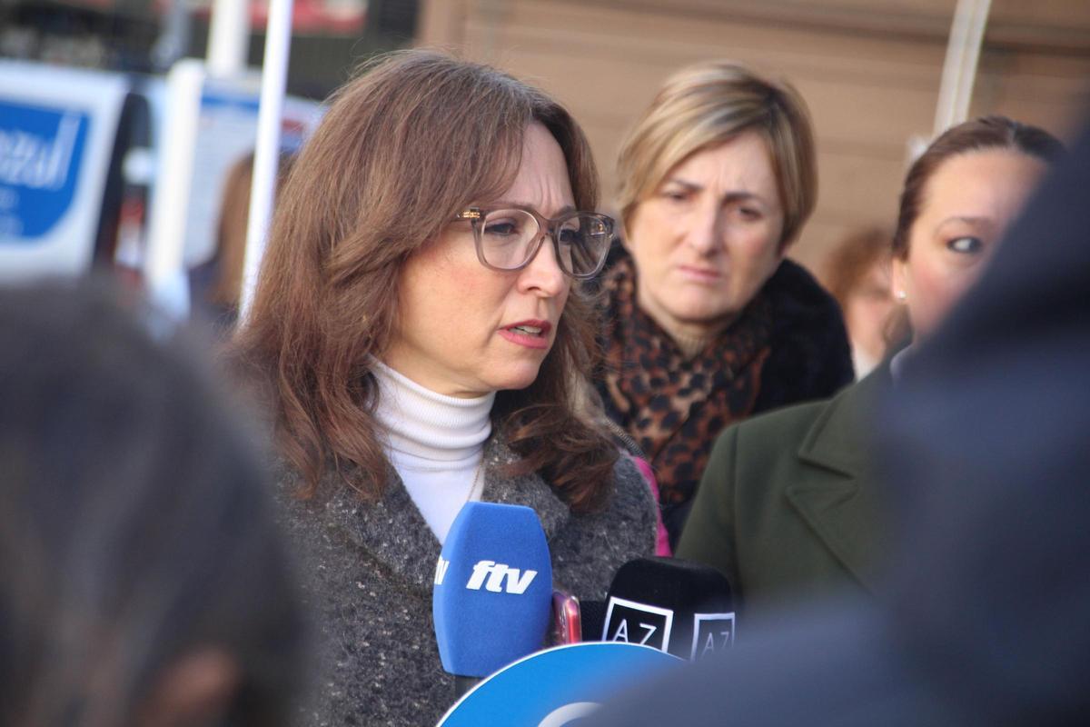 Patricia Navarro, durante su intervención en Fuengirola.