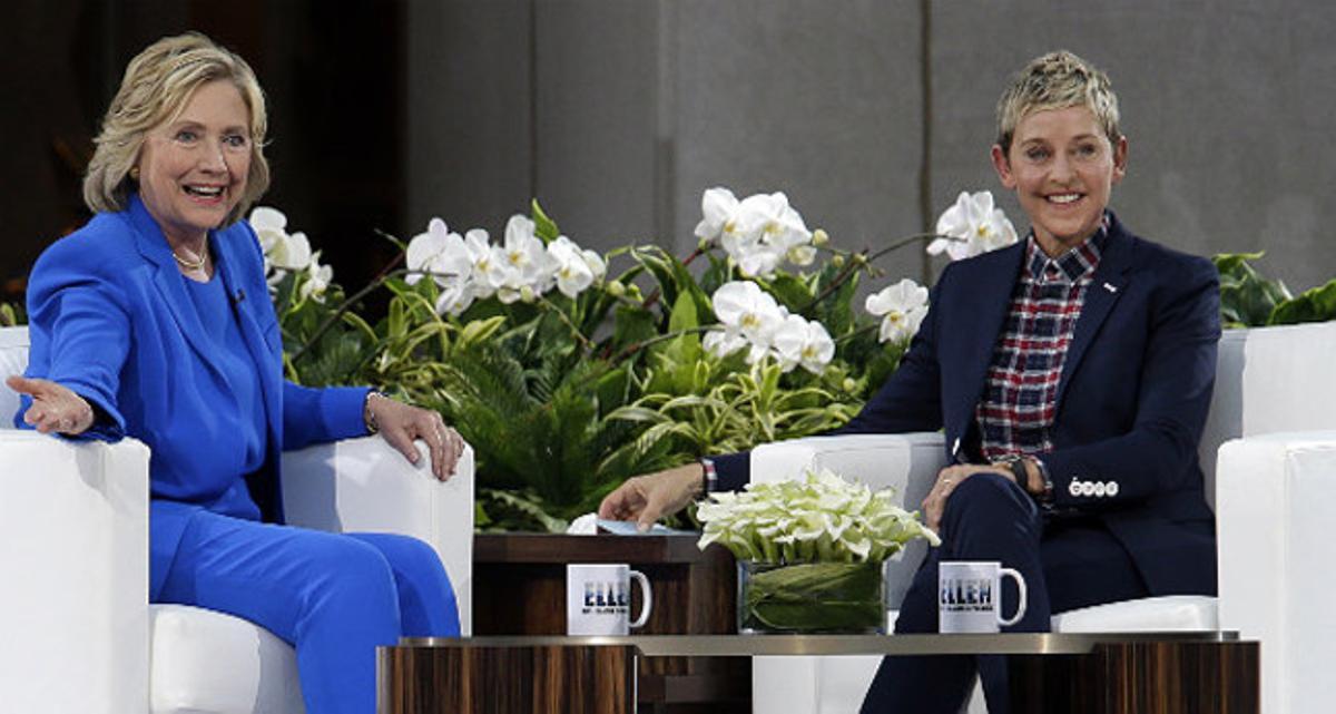 Hillary Clinton, en el programa d’Ellen DeGeneres, on va anar dilluns passat.