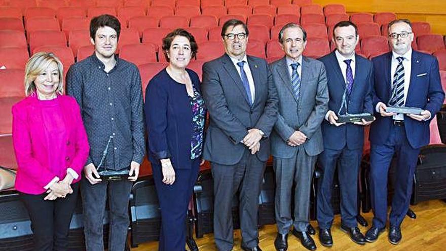 Acto de presentación, ayer, de la Memoria de Responsabilidad Social de la Universidade da Coruña.