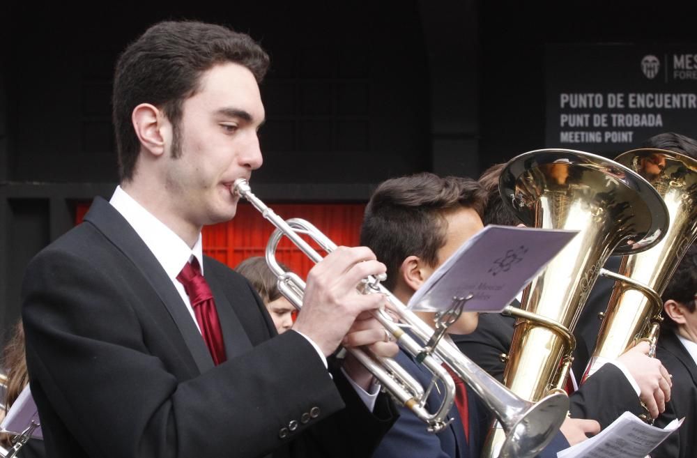 El pasodoble 'Els Poblets' suena en Mestalla